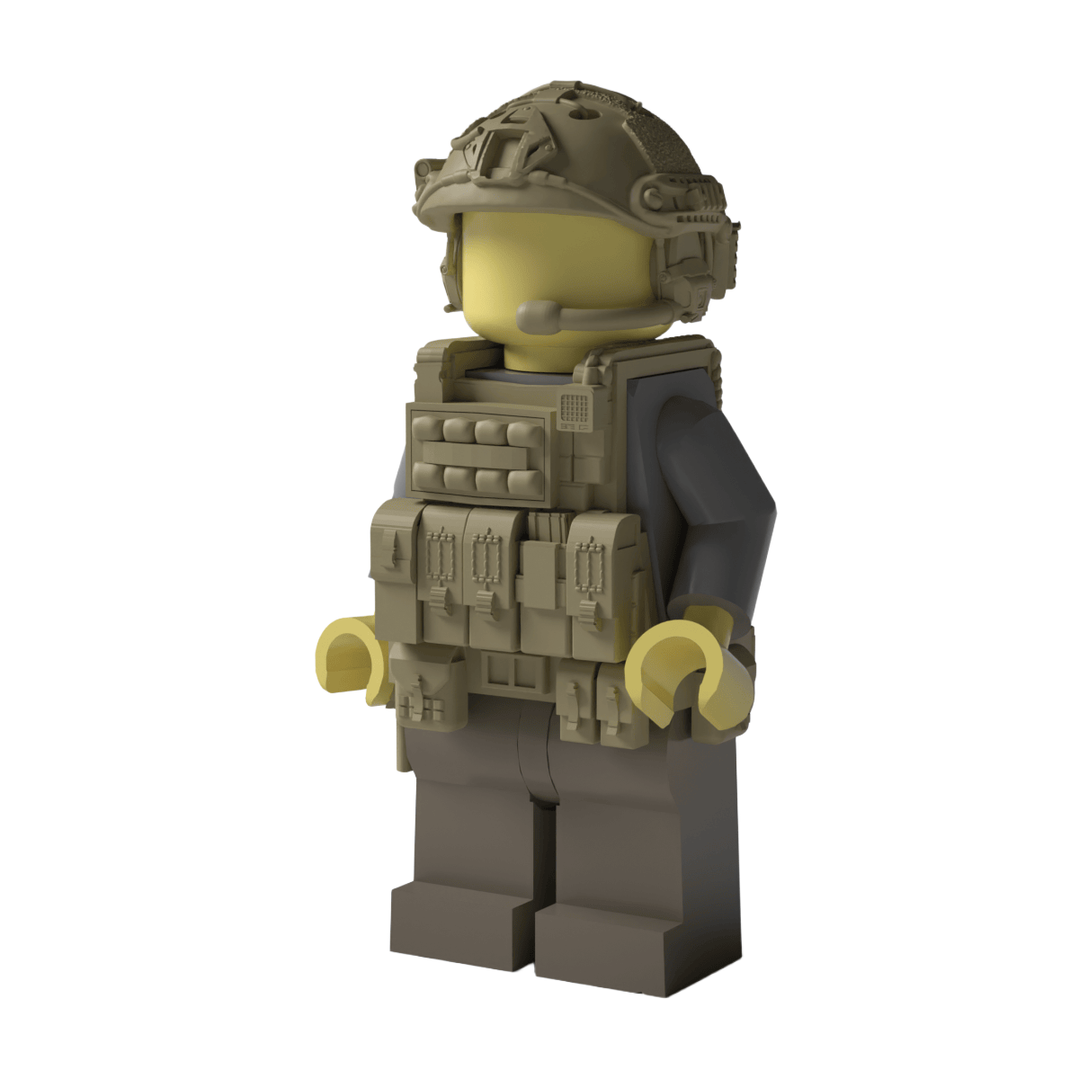 FAST Bump High Cut Helmet for Brick Minifigures