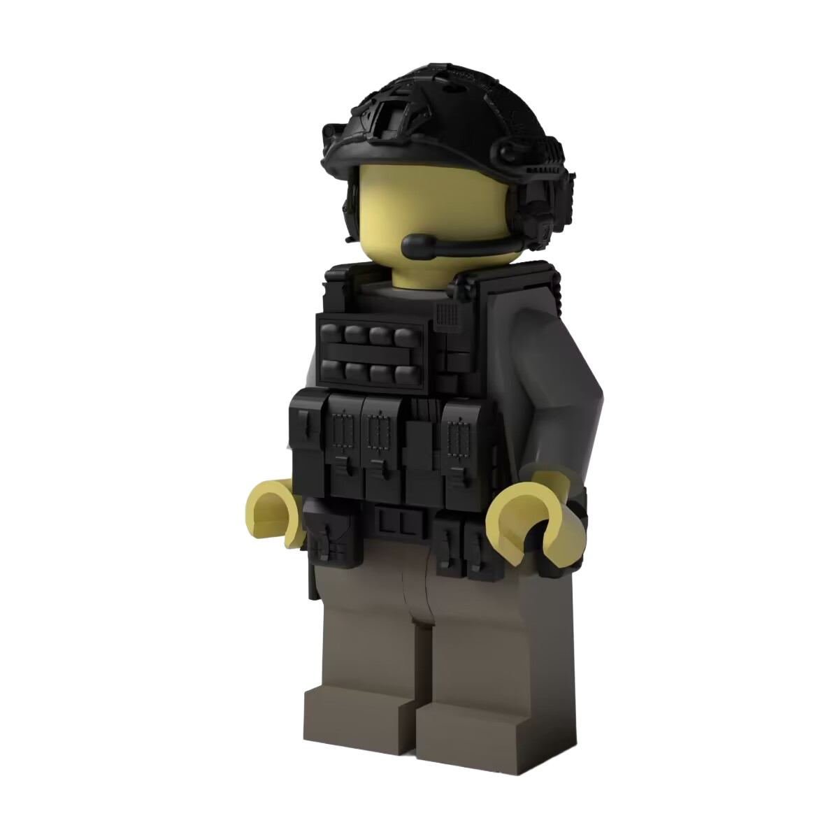 FAST Bump High Cut Helmet for Brick Minifigures
