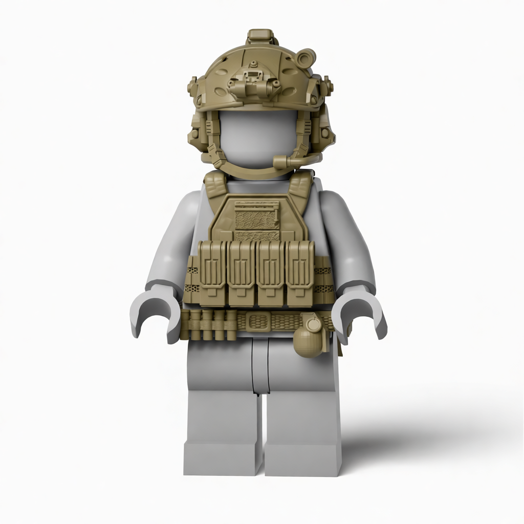 Ranger Helmet for Brick Minifigures