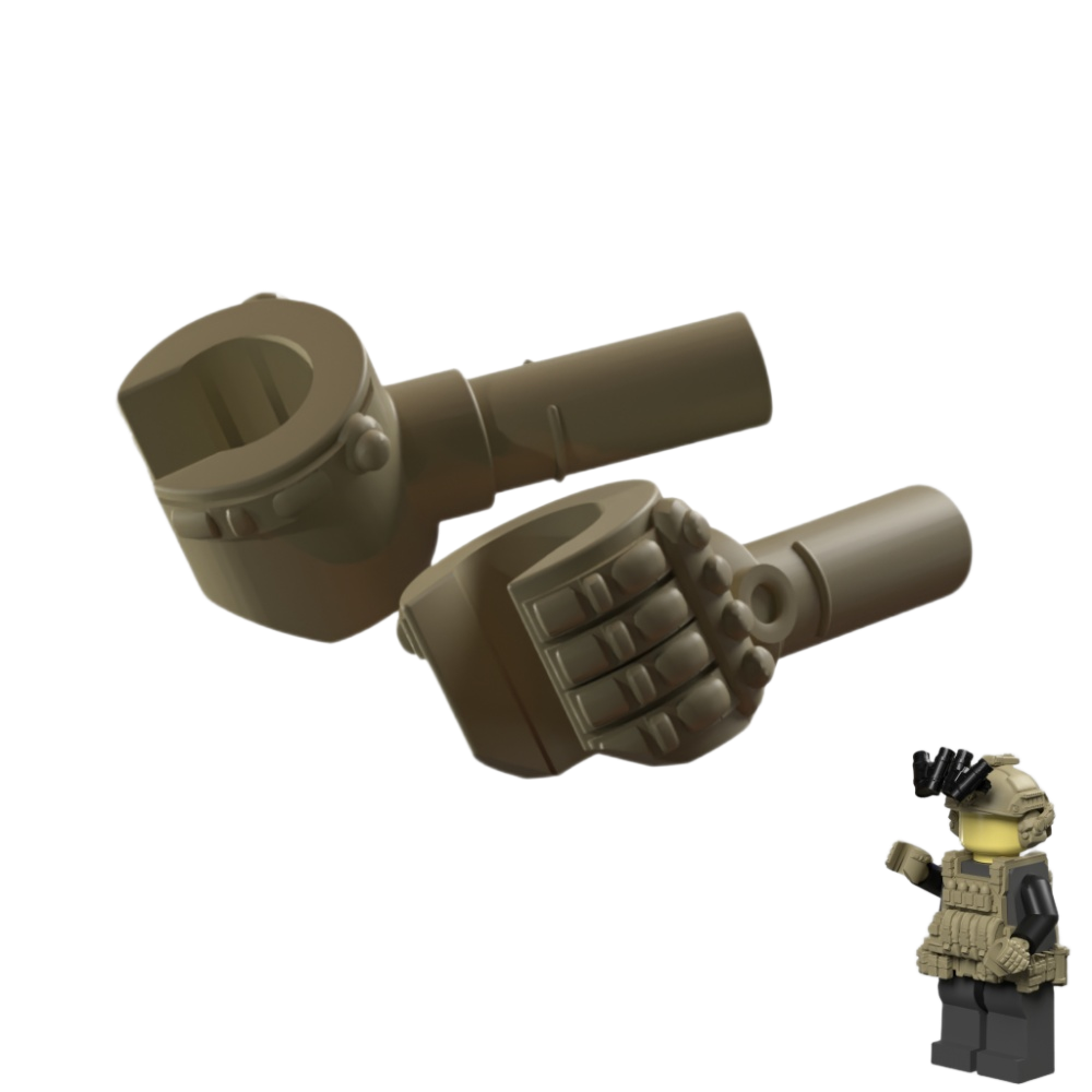 Tactical Gloves for Brick Minifigures