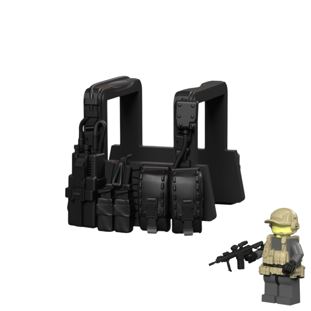 Lightweight Recon Chest Rig for Brick Minifigures