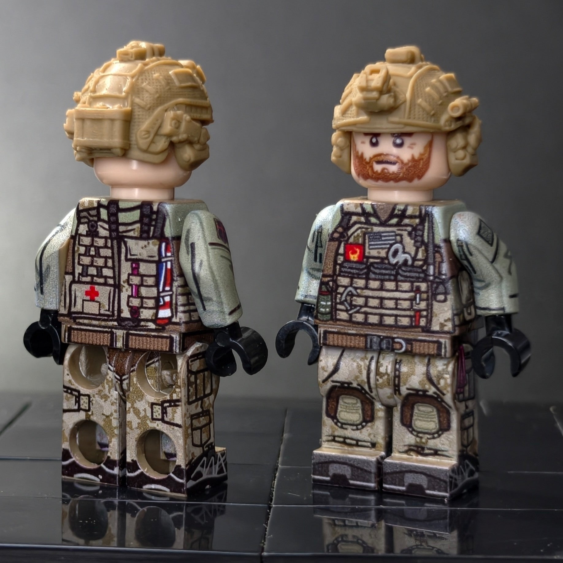 Elite Tactical Operator Brick Figure – Six-Sided UV Printed Collector Edition