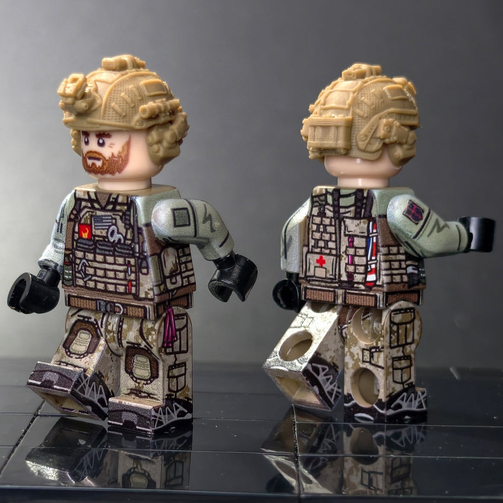 Elite Tactical Operator Brick Figure – Six-Sided UV Printed Collector Edition