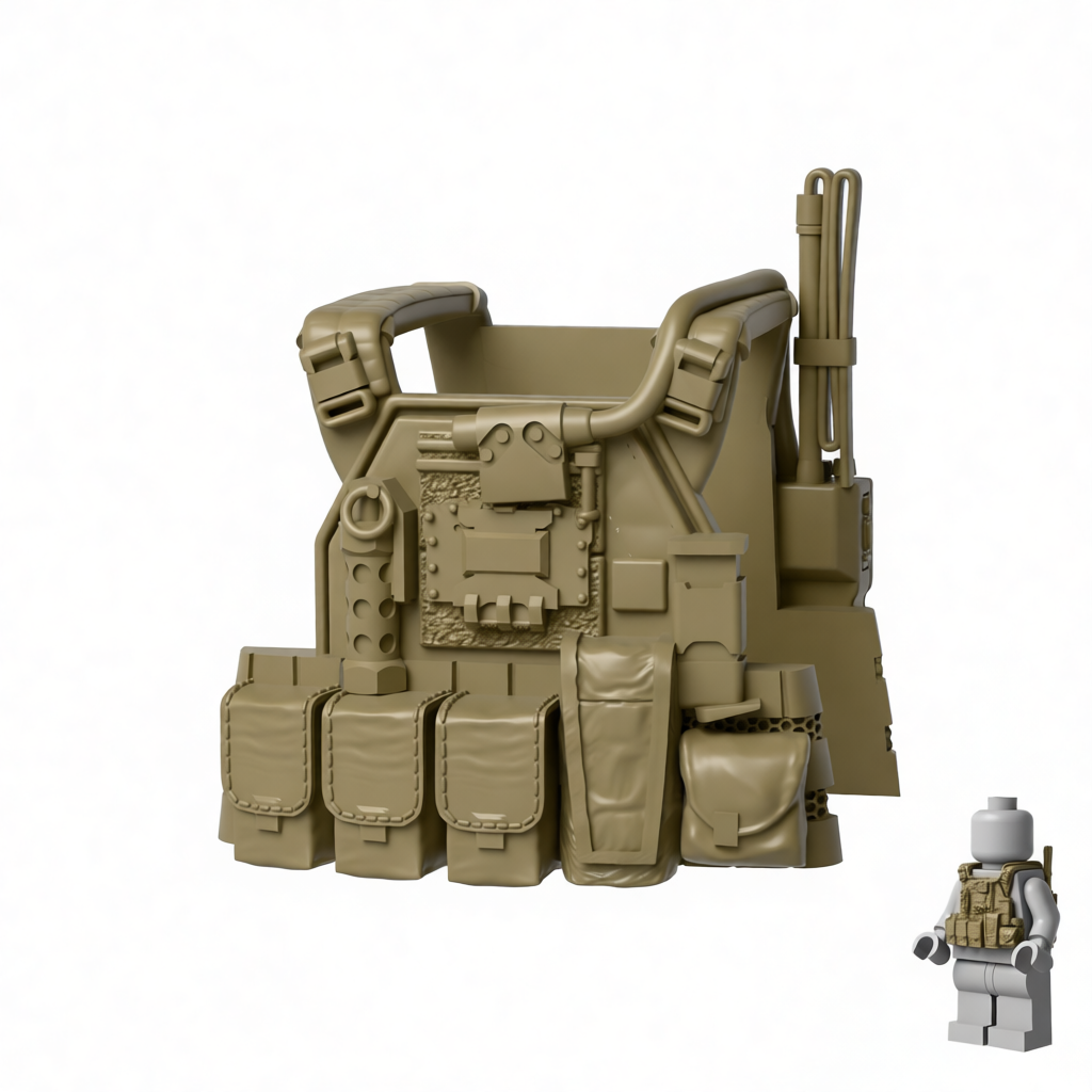 RE Tactical Vest 6-Piece Set for Brick Minifigures