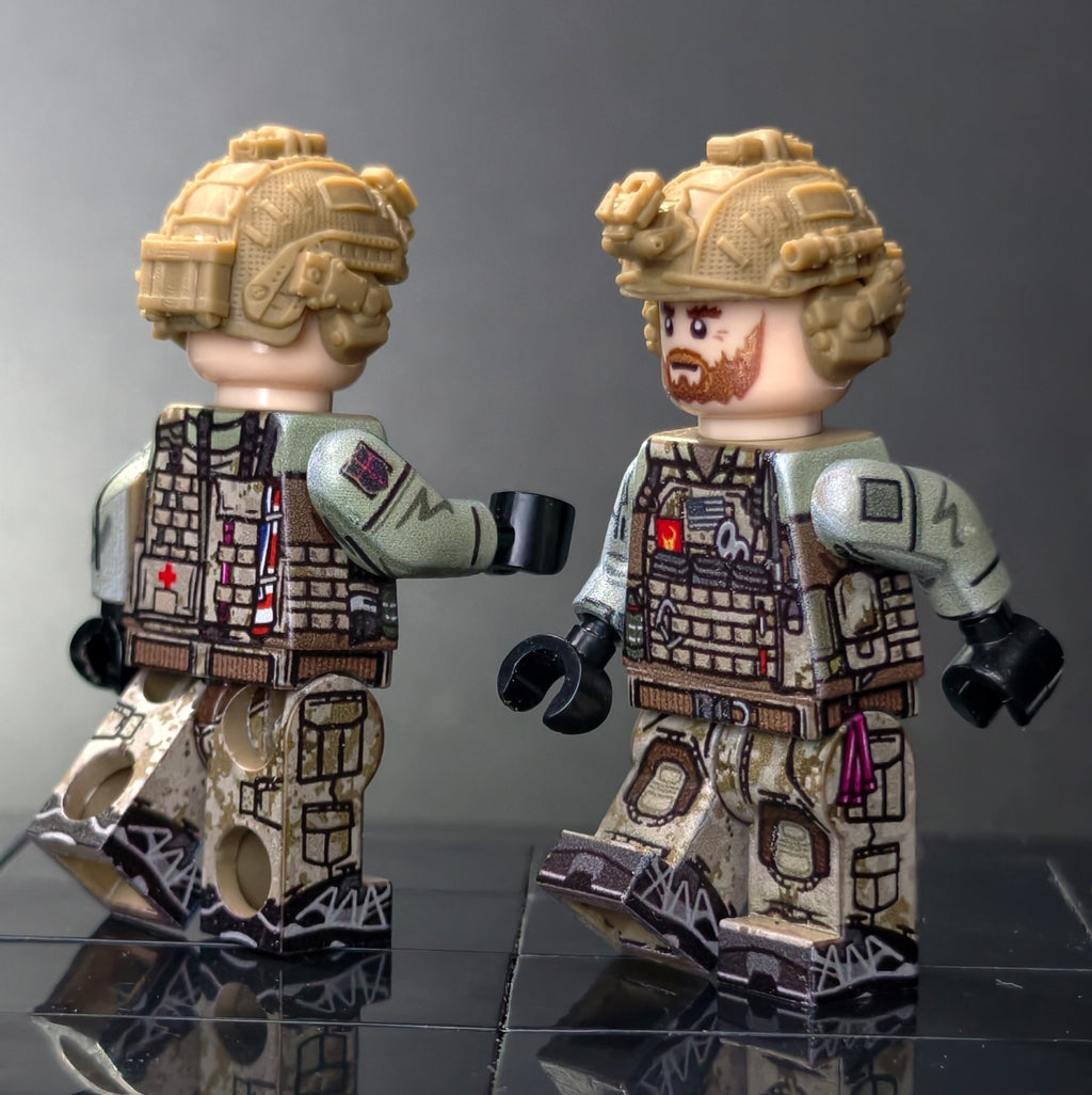 Elite Tactical Operator Brick Figure – Six-Sided UV Printed Collector Edition