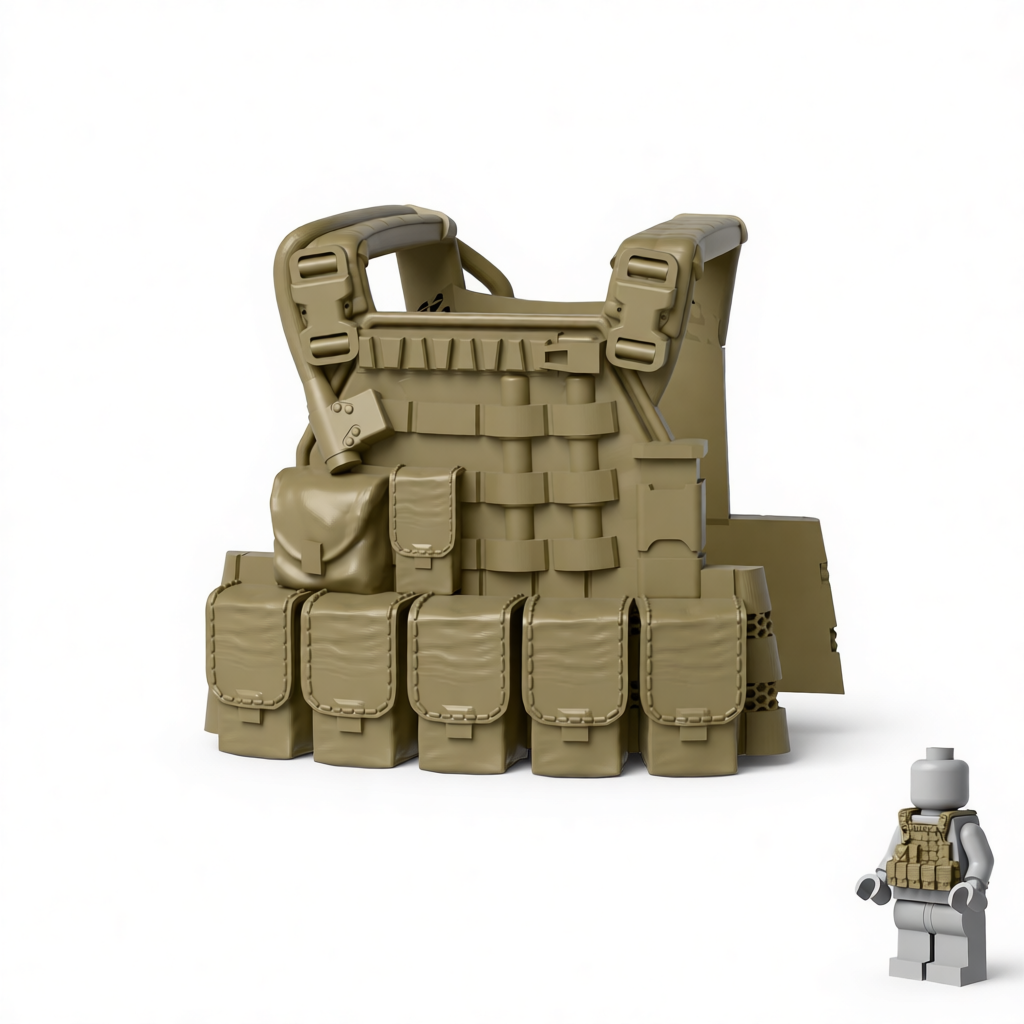 RE Tactical Vest 6-Piece Set for Brick Minifigures