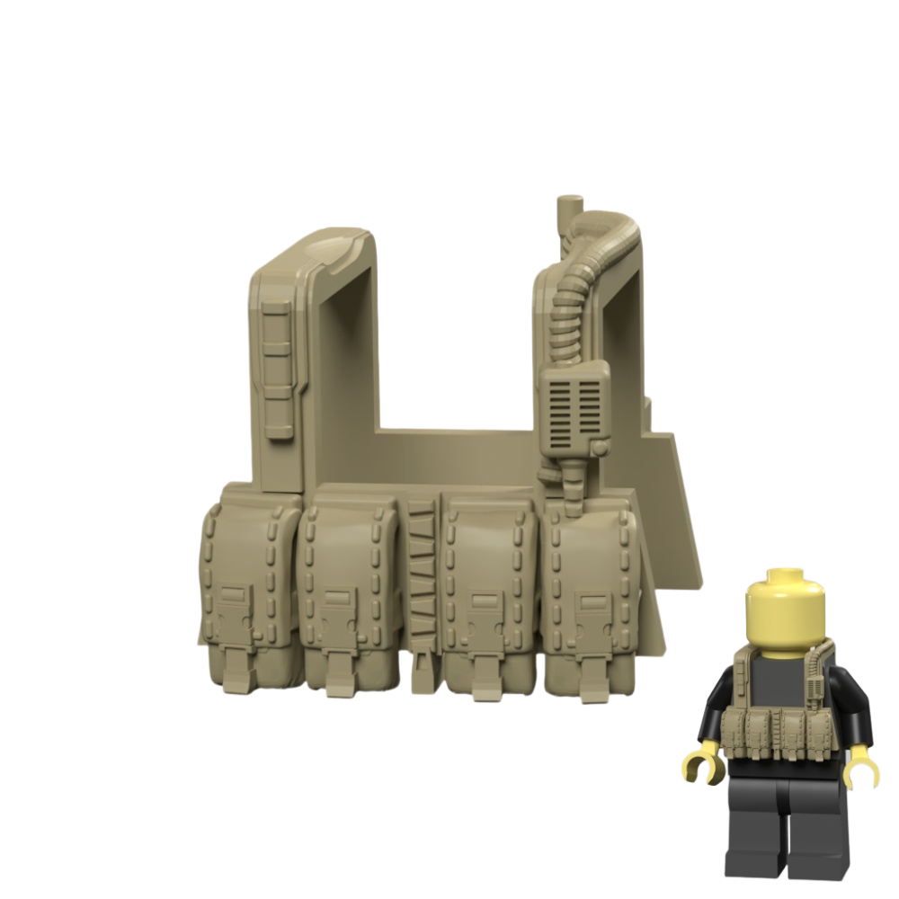 Tactical Chest Rig V2 for Brick Minifigures