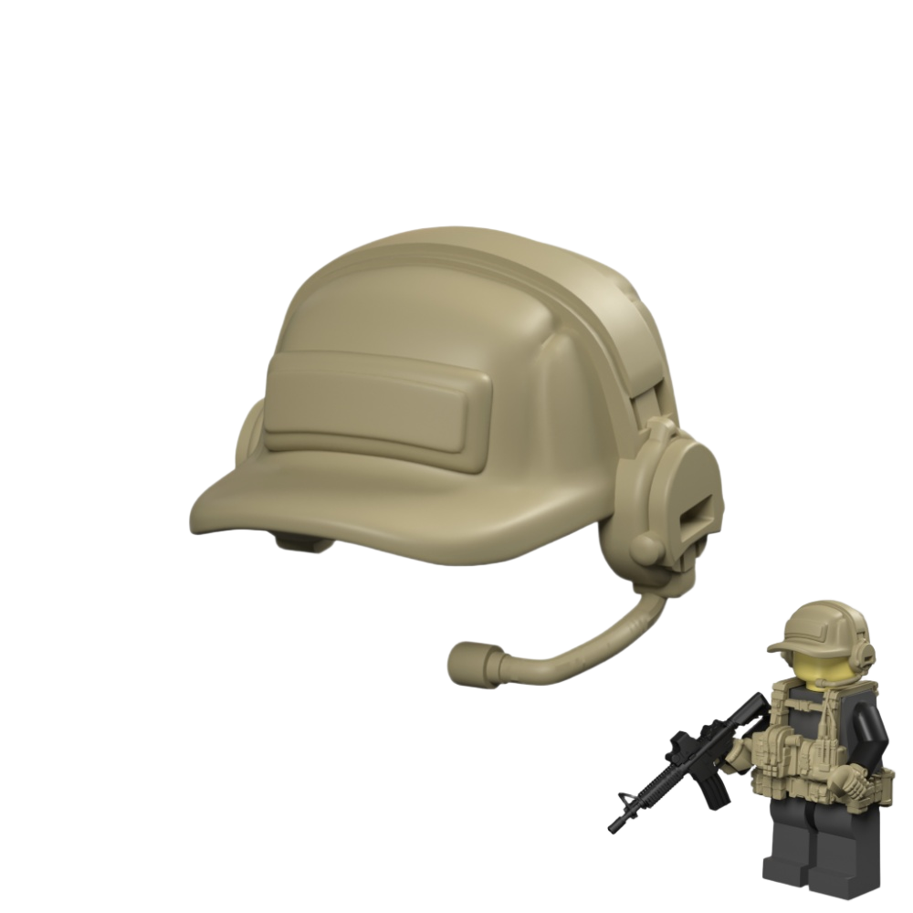 Flight Crew Helmet for Brick Minifigures
