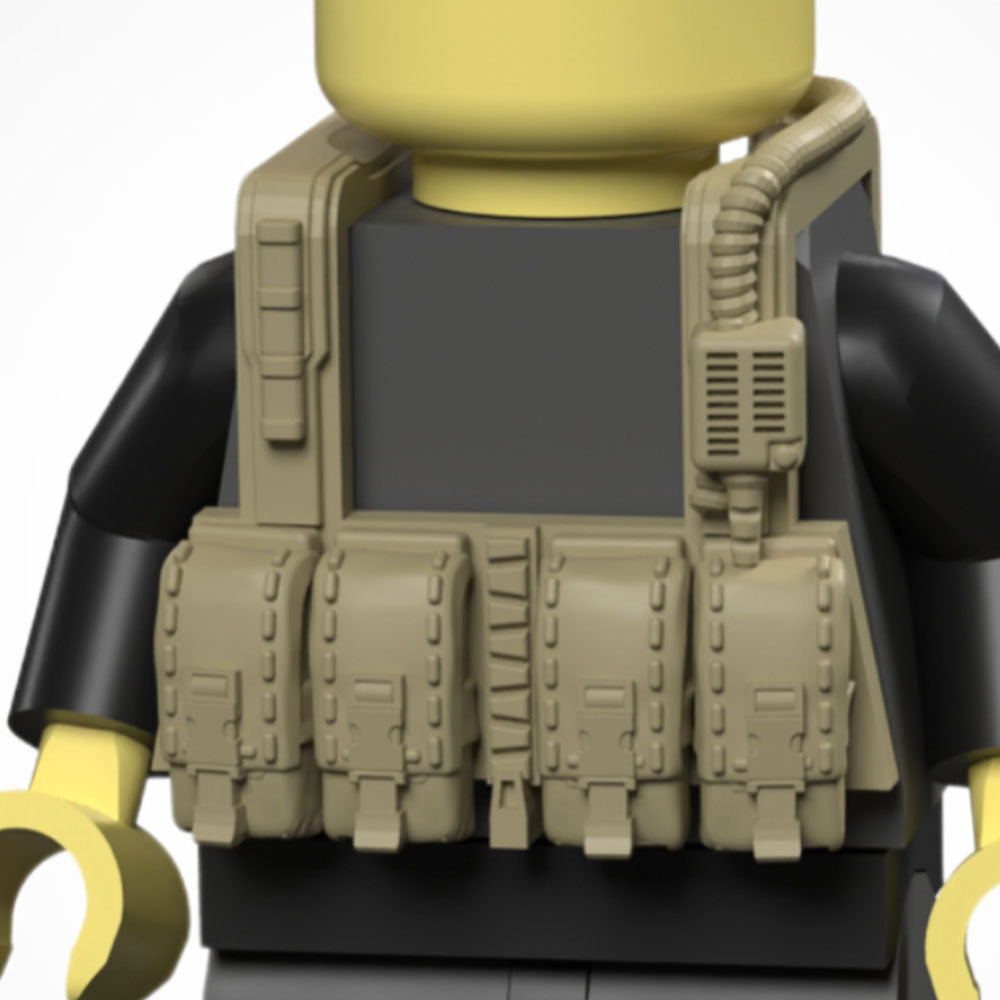 Tactical Chest Rig V2 for Brick Minifigures