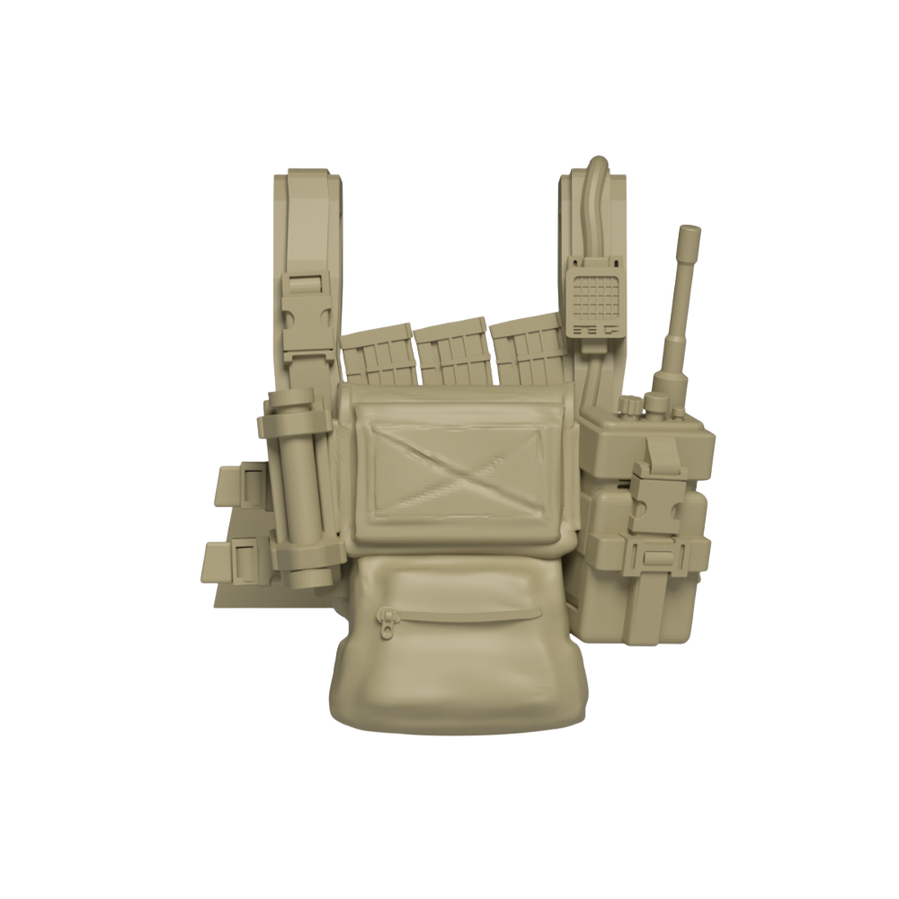 Tactical Chest Rig for Military Brick Minifigures