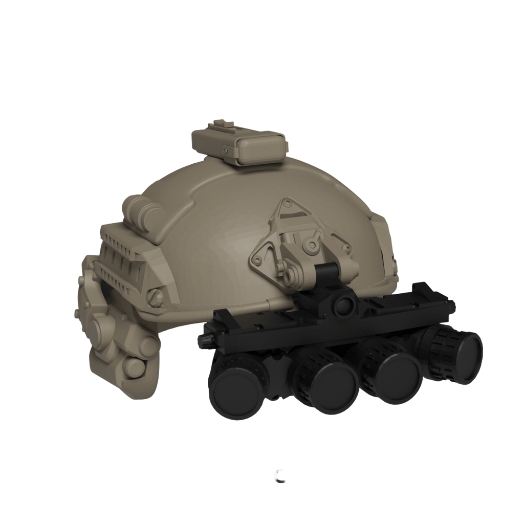 Quad Tube NVG for Tactical Brick Minifigures