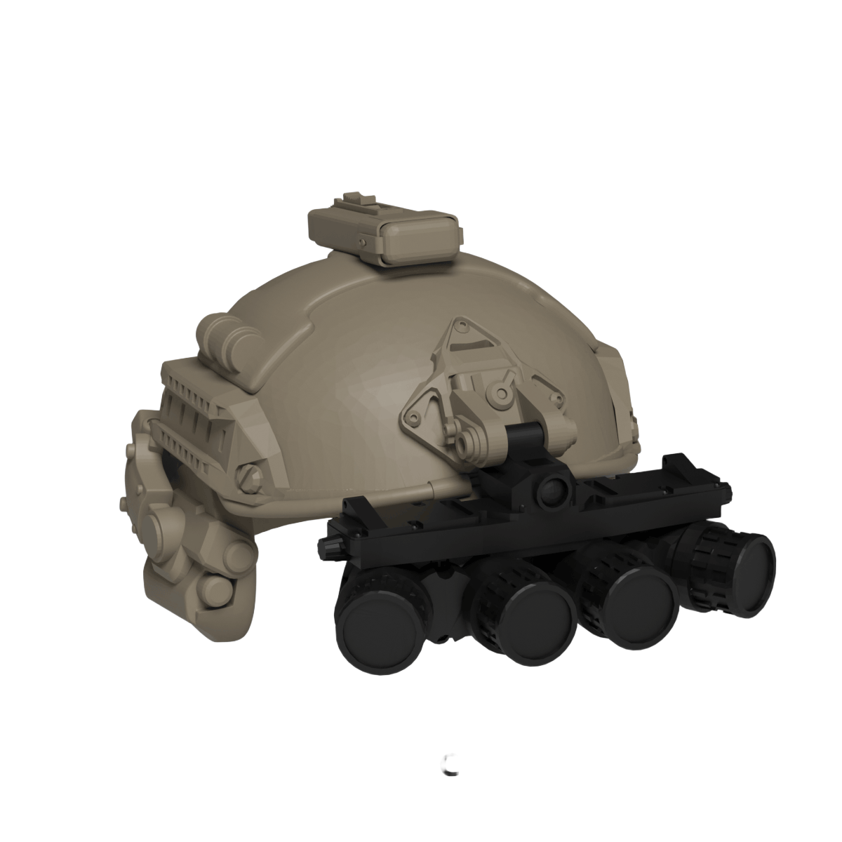 Quad Tube NVG for Tactical Brick Minifigures