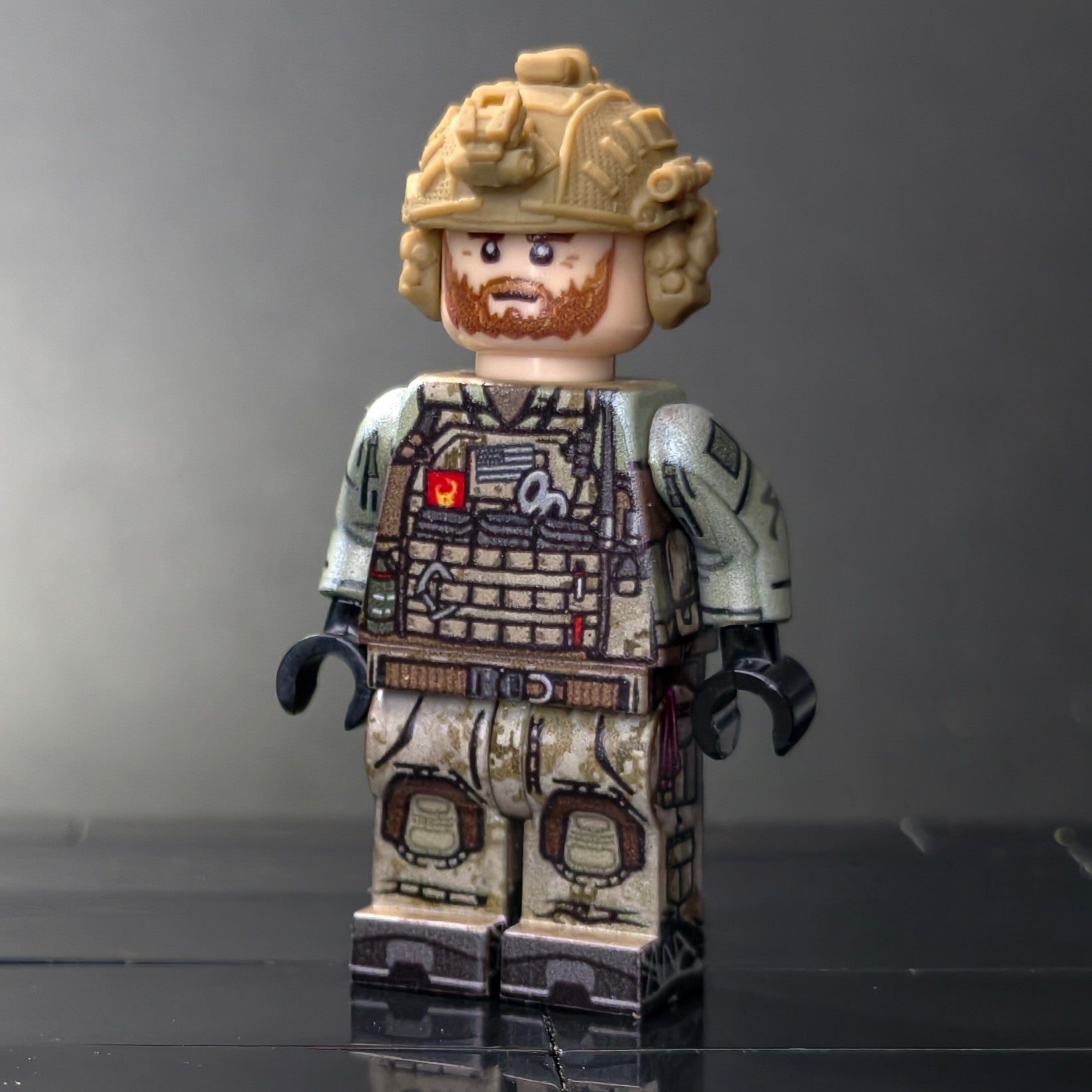 Elite Tactical Operator Brick Figure – Six-Sided UV Printed Collector Edition