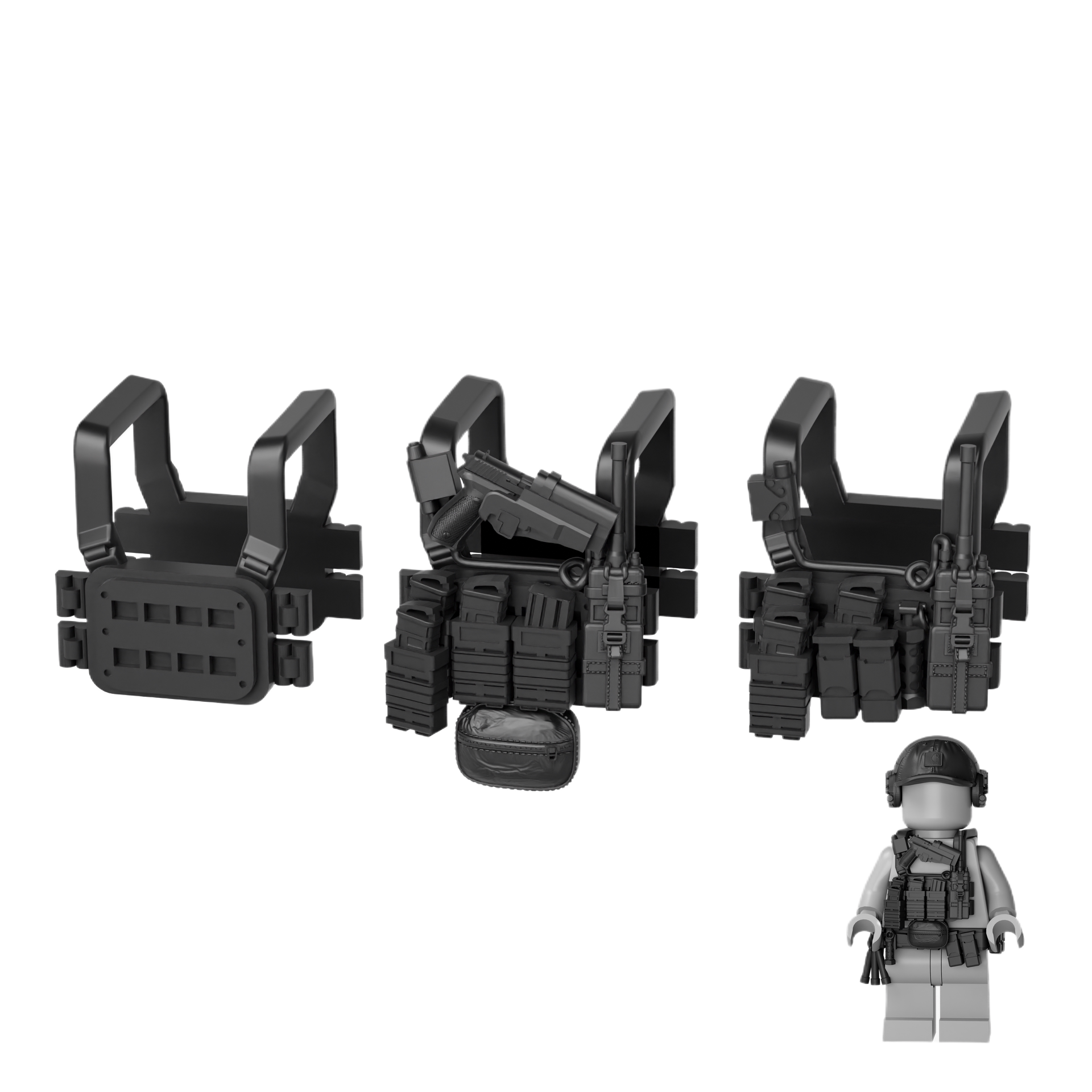 V7 Chest Rig System for Brick Minifigures