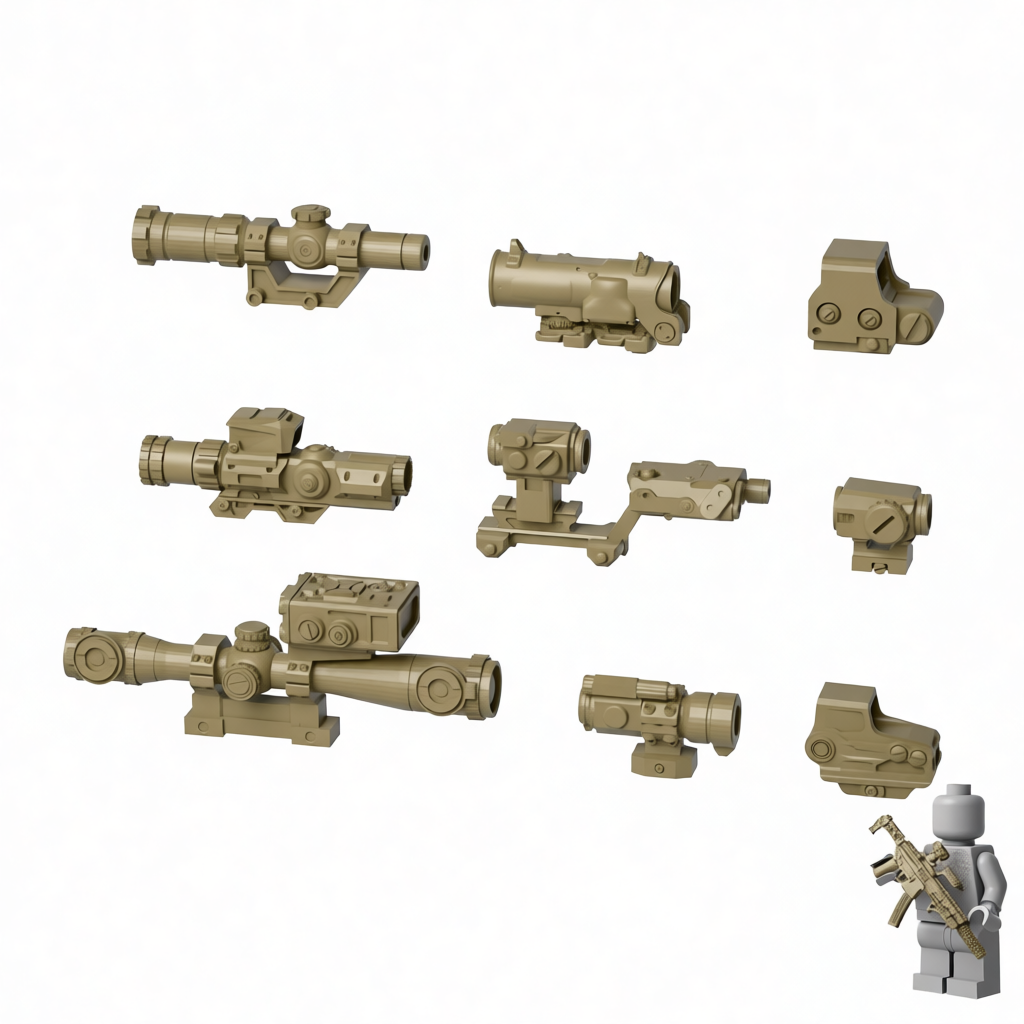 PJ5 Optics Accessory Pack for Brick Minifigures
