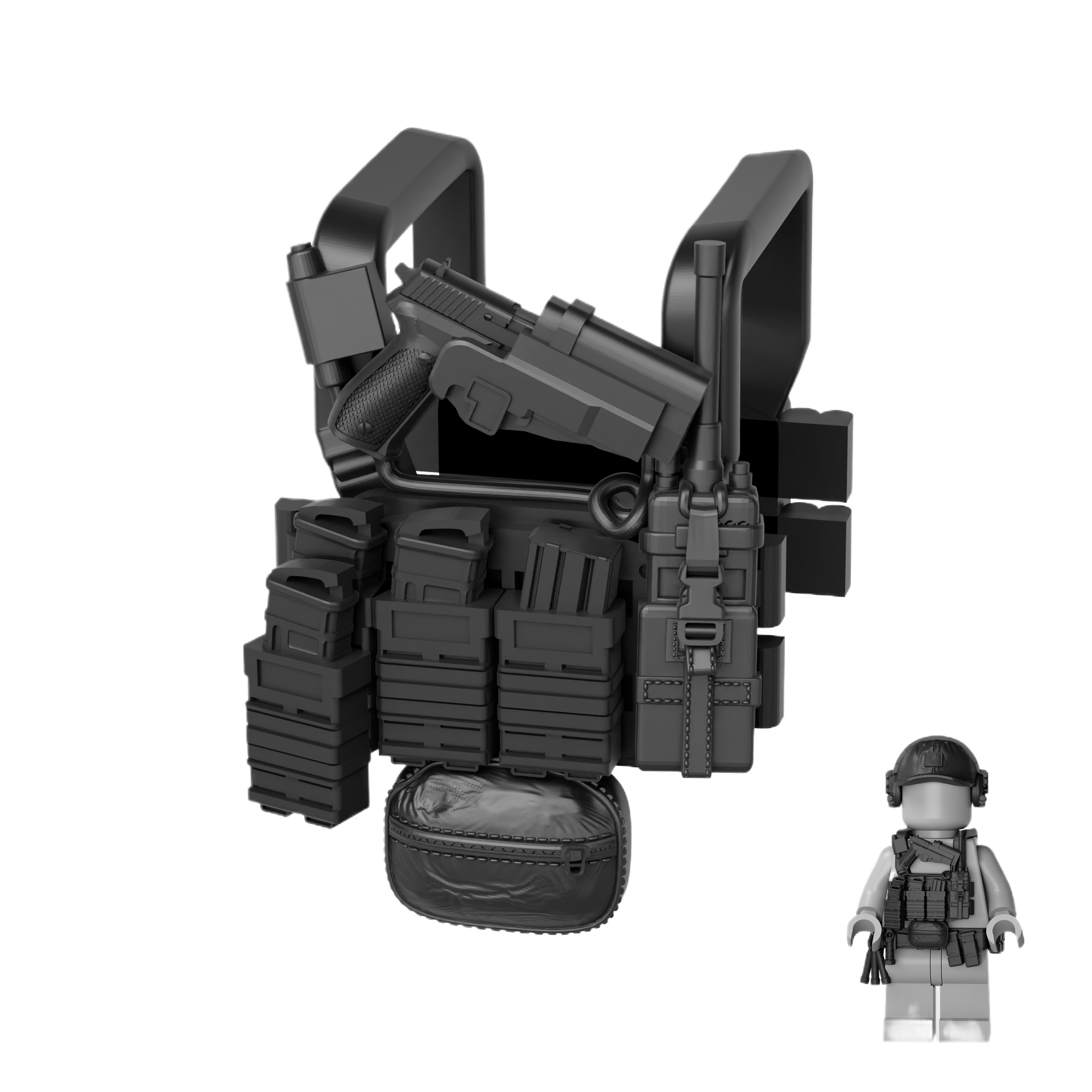 V7 Chest Rig System for Brick Minifigures